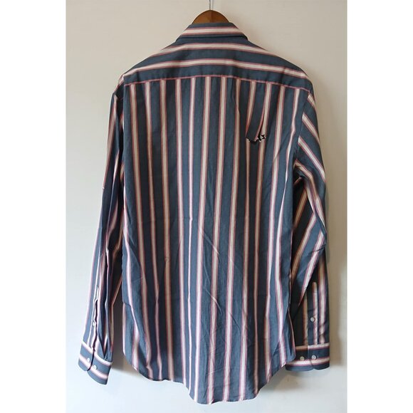 SaintPaul - Trompe l'oeil cat striped shirt - Sz L (fits M) - Picture 2 of 7